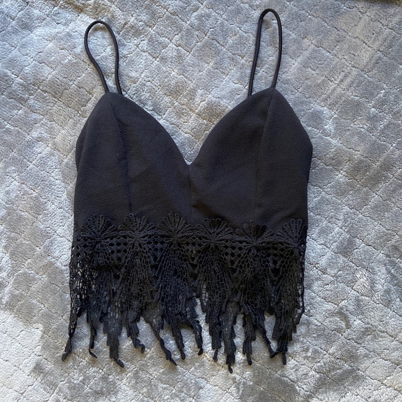 ANGL fringed crop top - Picture 1 of 2